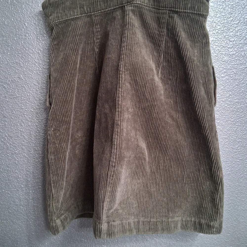Stylish Forever 21 Olive Corduroy Mini Dress   Size S